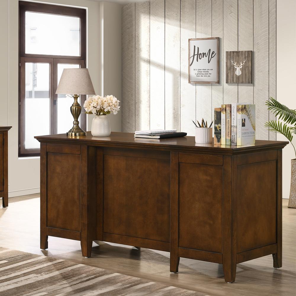 Intercon Furniture - San Mateo 62  Executive Desk in Tuscan - SM-HO-6230ED-TUS-C veiw 2