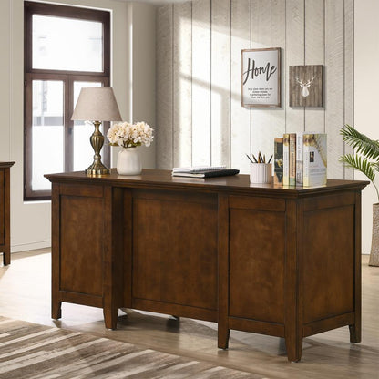 Intercon Furniture - San Mateo 62  Executive Desk in Tuscan - SM-HO-6230ED-TUS-C veiw 2