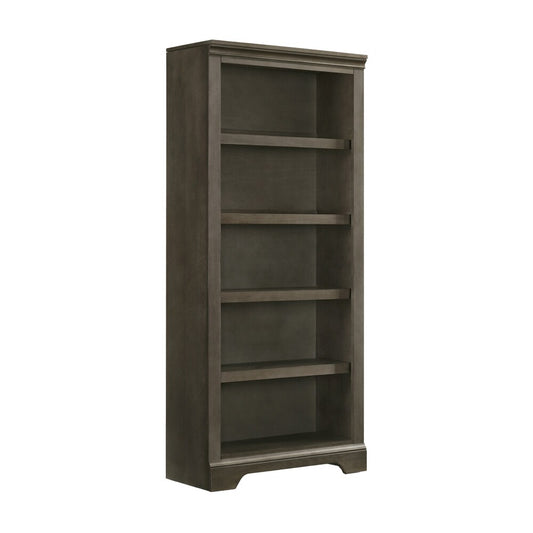 Intercon Furniture - San Mateo RTA-72  Bunching Bookcase in Gray - SM-HO-7232B-GRY-C veiw 1