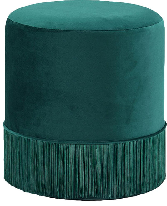 Meridian Furniture - Teddy Green Velvet Ottoman/Stool - 130Green veiw 1