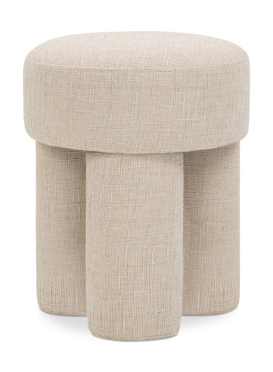 Meridian Furniture - Larson Beige Polyester Fabric Ottoman/Stool - 100Beige veiw 1