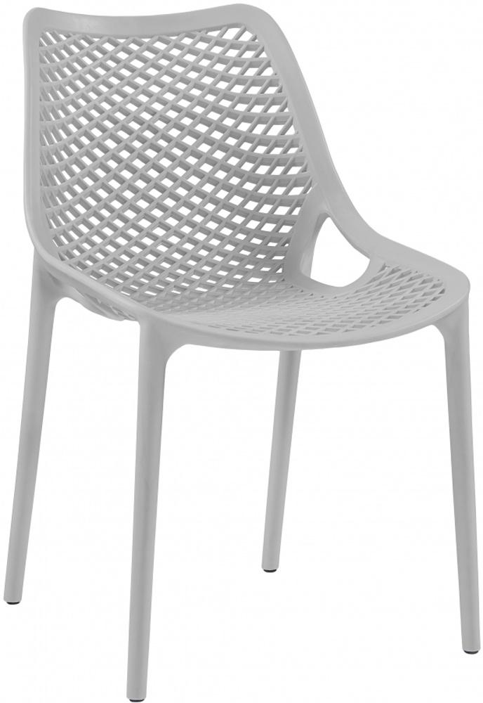 Meridian Furniture - Mykonos Grey Outdoor Patio Dining Chair (Set of 4) - 328Grey veiw 1