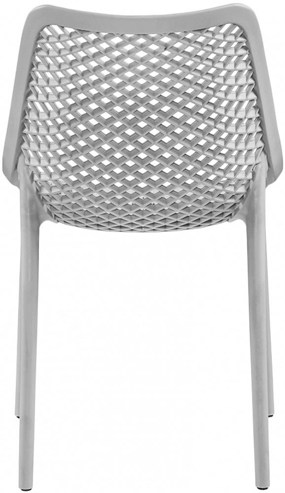 Meridian Furniture - Mykonos Grey Outdoor Patio Dining Chair (Set of 4) - 328Grey veiw 4