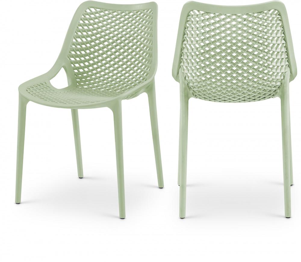 Meridian Furniture - Mykonos Mint Outdoor Patio Dining Chair (Set of 4) - 328Mint veiw 4