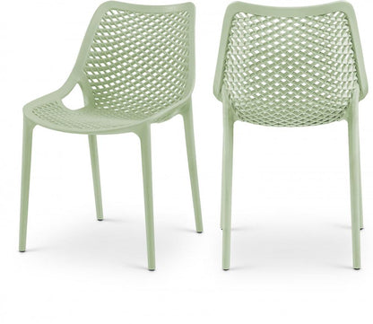 Meridian Furniture - Mykonos Mint Outdoor Patio Dining Chair (Set of 4) - 328Mint veiw 4