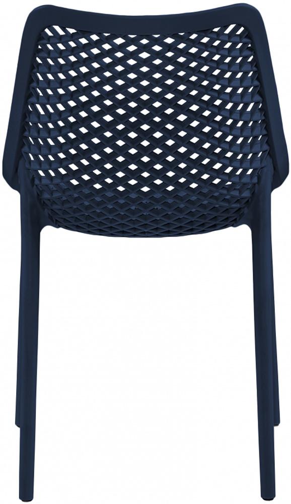 Meridian Furniture - Mykonos Navy Outdoor Patio Dining Chair (Set of 4) - 328Navy veiw 5