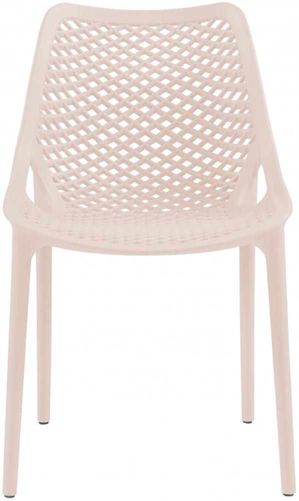 Meridian Furniture - Mykonos Pink Outdoor Patio Dining Chair (Set of 4) - 328Pink veiw 3
