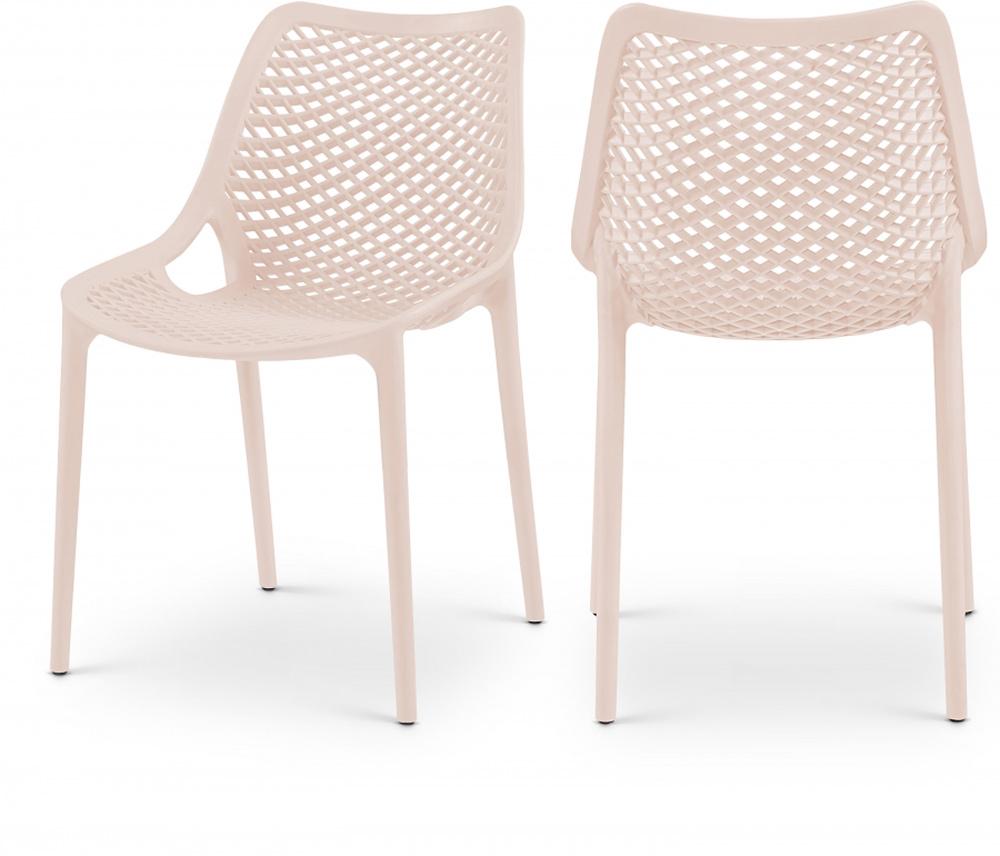 Meridian Furniture - Mykonos Pink Outdoor Patio Dining Chair (Set of 4) - 328Pink veiw 6