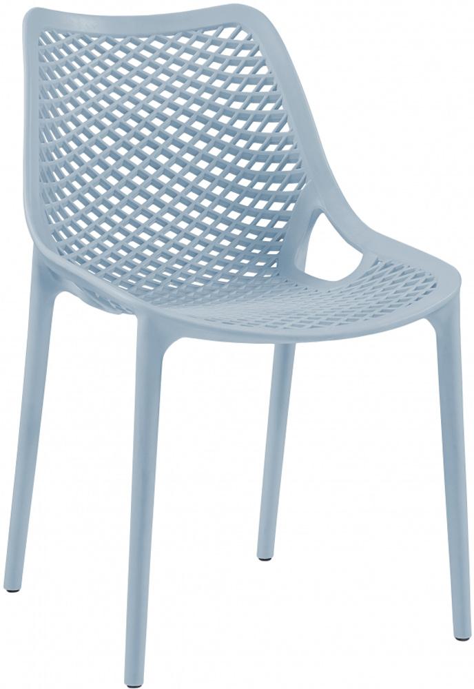 Meridian Furniture - Mykonos Sky Blue Outdoor Patio Dining Chair (Set of 4) - 328SkyBlue veiw 1