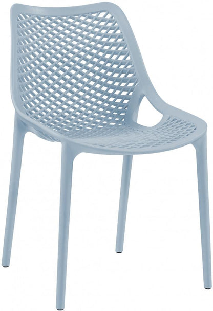 Meridian Furniture - Mykonos Sky Blue Outdoor Patio Dining Chair (Set of 4) - 328SkyBlue veiw 1