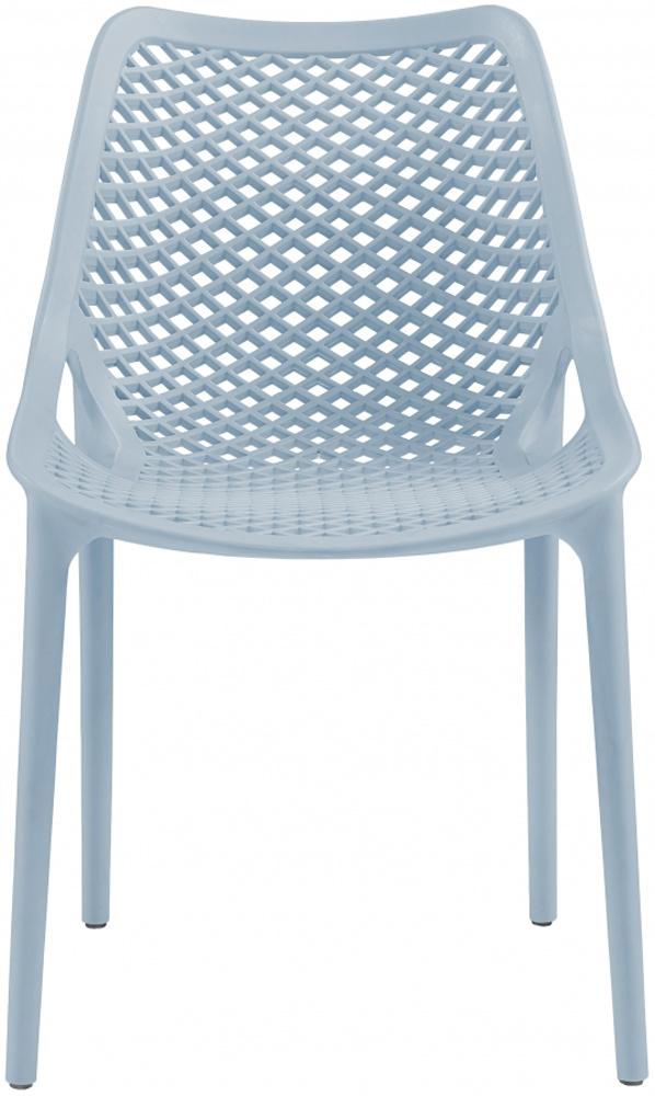Meridian Furniture - Mykonos Sky Blue Outdoor Patio Dining Chair (Set of 4) - 328SkyBlue veiw 3