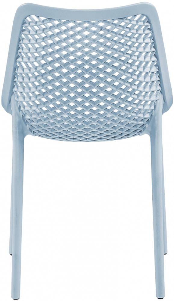Meridian Furniture - Mykonos Sky Blue Outdoor Patio Dining Chair (Set of 4) - 328SkyBlue veiw 4