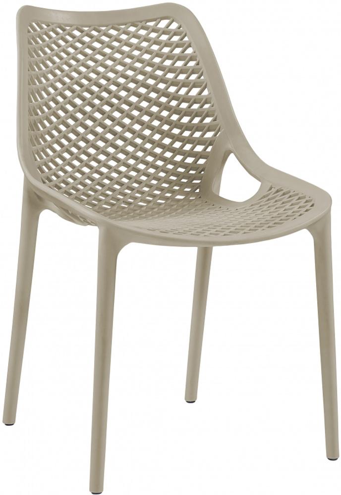 Meridian Furniture - Mykonos Taupe Outdoor Patio Dining Chair (Set of 4) - 328Taupe veiw 1