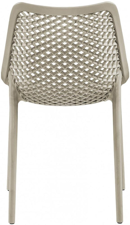 Meridian Furniture - Mykonos Taupe Outdoor Patio Dining Chair (Set of 4) - 328Taupe veiw 4