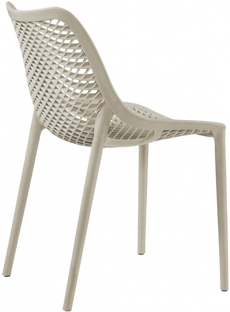 Meridian Furniture - Mykonos Taupe Outdoor Patio Dining Chair (Set of 4) - 328Taupe veiw 5