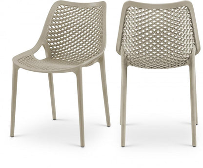 Meridian Furniture - Mykonos Taupe Outdoor Patio Dining Chair (Set of 4) - 328Taupe veiw 6