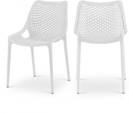 Meridian Furniture - Mykonos White Outdoor Patio Dining Chair (Set of 4) - 328White veiw 6