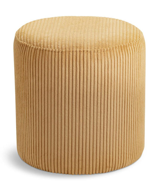 Meridian Furniture - Roy Yellow Microsuede Fabric Ottoman/Stool - 445Yellow veiw 1