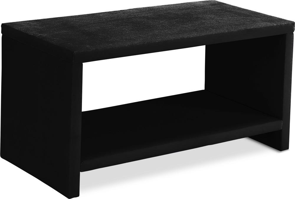 Meridian Furniture - Cleo Black Velvet Night Stand - CleoBlack-NS veiw 1