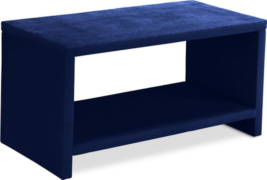 Meridian Furniture - Cleo Navy Velvet Night Stand - CleoNavy-NS veiw 1