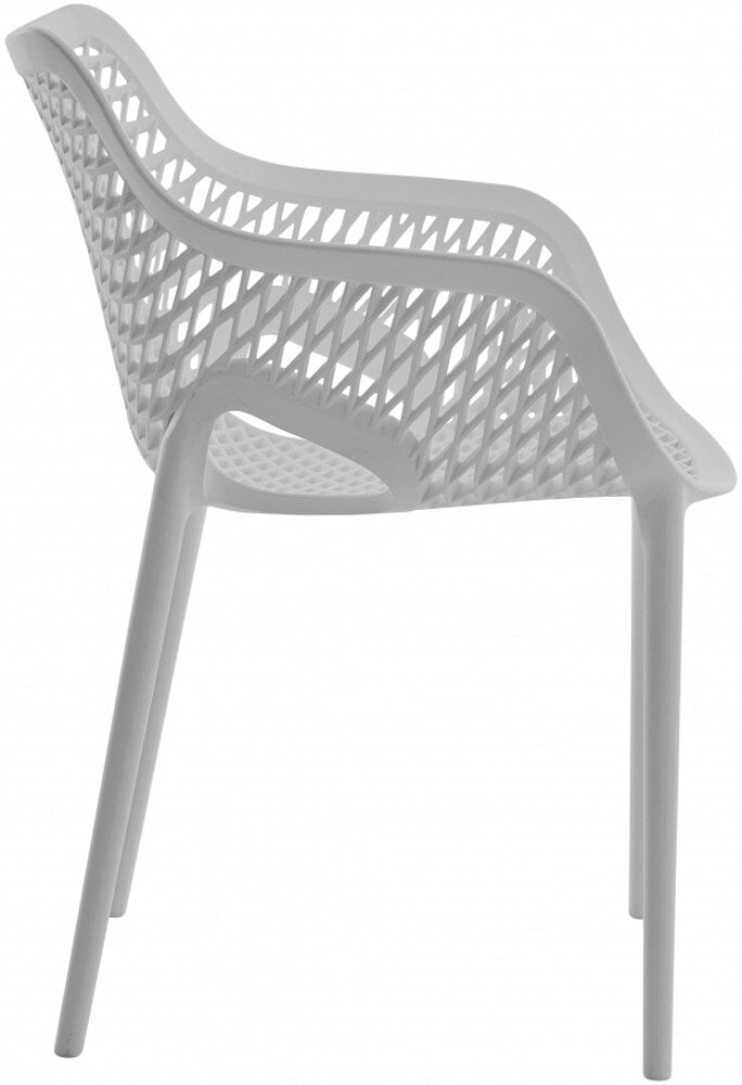 Meridian Furniture - Mykonos Grey Outdoor Patio Dining Chair (Set of 4) - 329Grey veiw 2