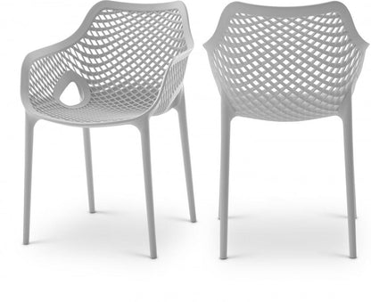 Meridian Furniture - Mykonos Grey Outdoor Patio Dining Chair (Set of 4) - 329Grey veiw 5