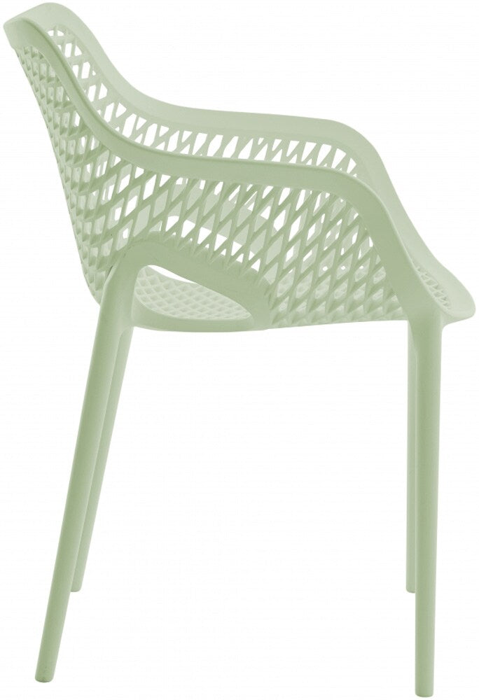 Meridian Furniture - Mykonos Mint Outdoor Patio Dining Chair (Set of 4) - 329Mint veiw 2