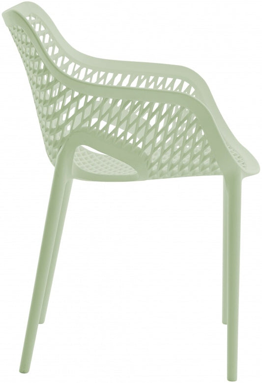 Meridian Furniture - Mykonos Mint Outdoor Patio Dining Chair (Set of 4) - 329Mint veiw 2