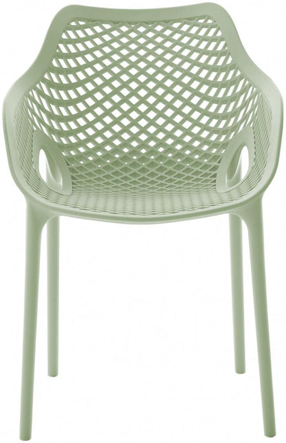 Meridian Furniture - Mykonos Mint Outdoor Patio Dining Chair (Set of 4) - 329Mint veiw 3
