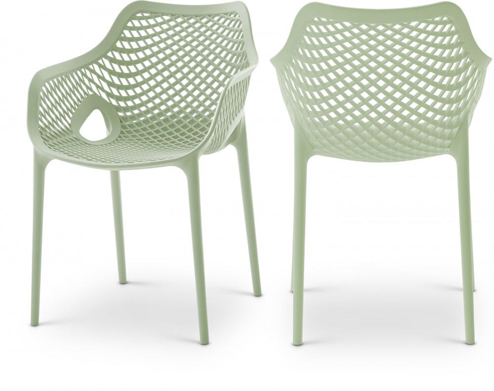 Meridian Furniture - Mykonos Mint Outdoor Patio Dining Chair (Set of 4) - 329Mint veiw 5