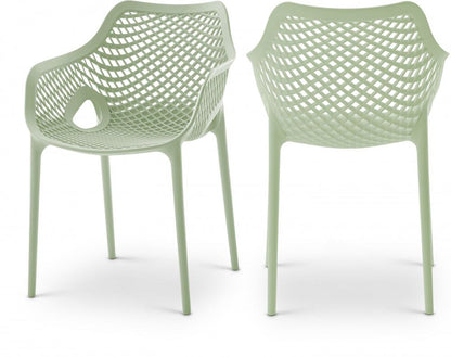 Meridian Furniture - Mykonos Mint Outdoor Patio Dining Chair (Set of 4) - 329Mint veiw 5