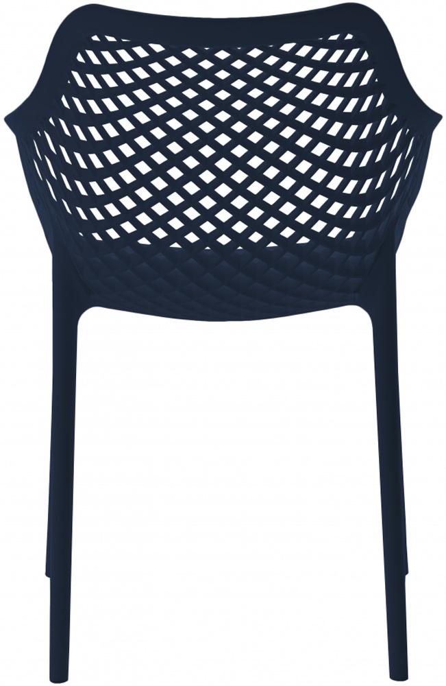 Meridian Furniture - Mykonos Navy Outdoor Patio Dining Chair (Set of 4) - 329Navy veiw 4