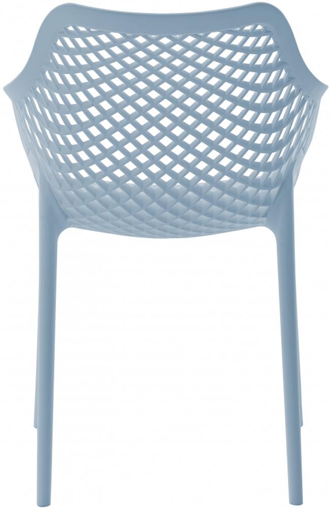 Meridian Furniture - Mykonos Sky Blue Outdoor Patio Dining Chair (Set of 4) - 329SkyBlue veiw 4