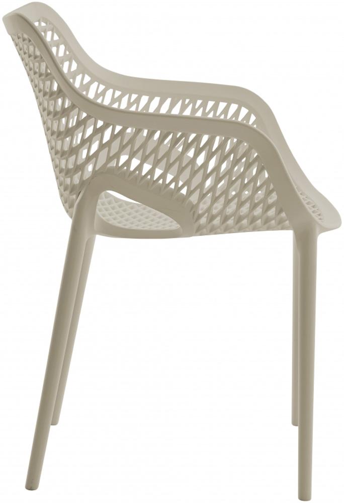 Meridian Furniture - Mykonos Taupe Outdoor Patio Dining Chair (Set of 4) - 329Taupe veiw 2