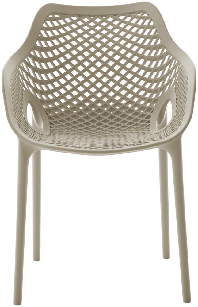 Meridian Furniture - Mykonos Taupe Outdoor Patio Dining Chair (Set of 4) - 329Taupe veiw 3