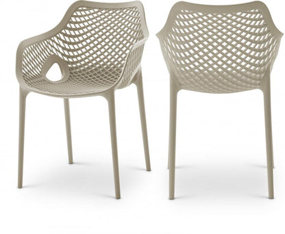 Meridian Furniture - Mykonos Taupe Outdoor Patio Dining Chair (Set of 4) - 329Taupe veiw 5