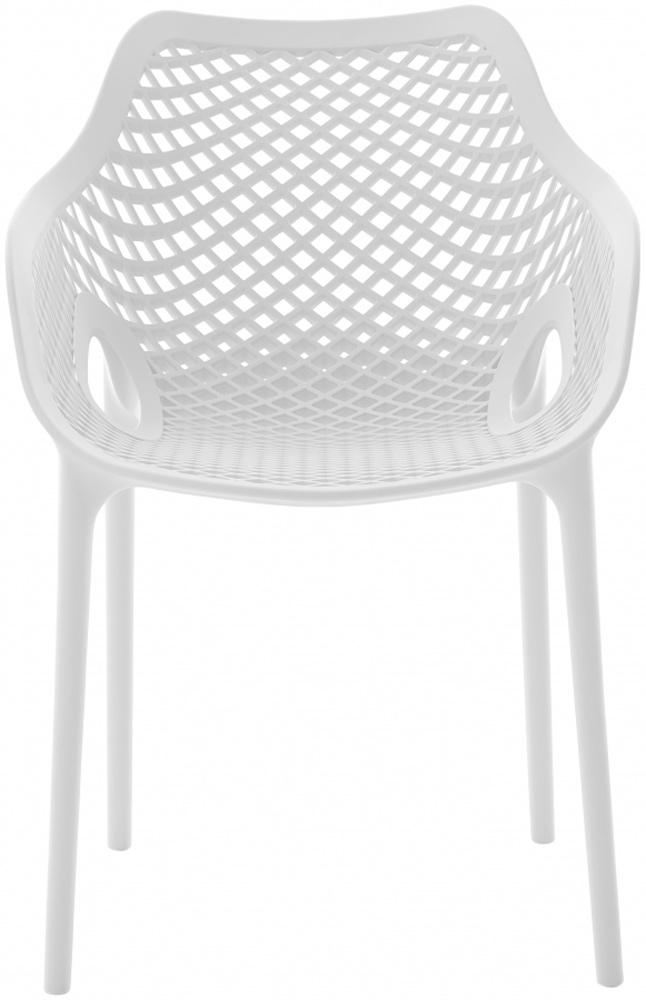 Meridian Furniture - Mykonos White Outdoor Patio Dining Chair (Set of 4) - 329White veiw 3