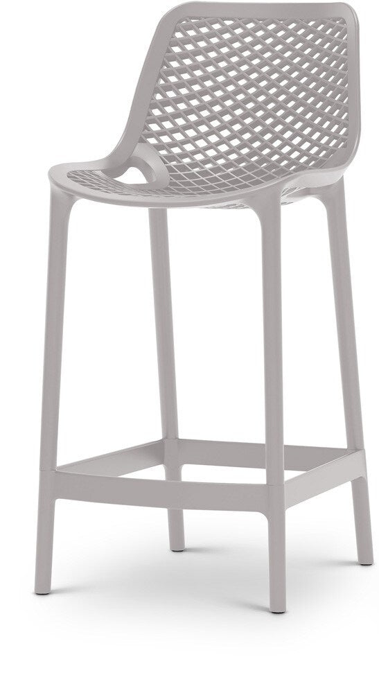 Meridian Furniture - Mykonos Grey Outdoor Patio Stool (Set of 4) - 330Grey veiw 1