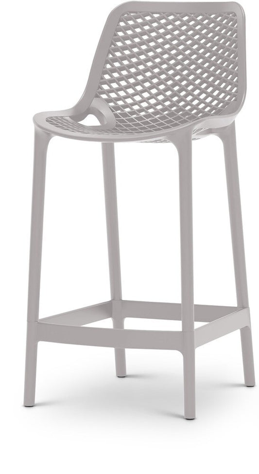 Meridian Furniture - Mykonos Grey Outdoor Patio Stool (Set of 4) - 330Grey veiw 1