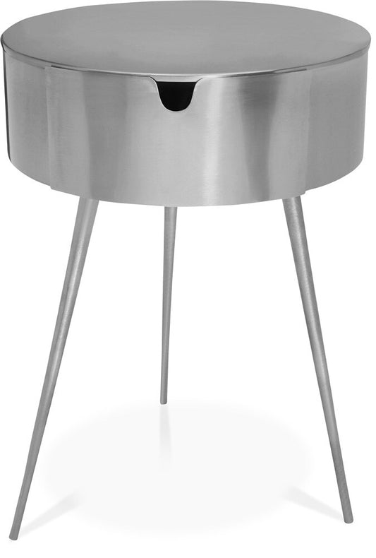 Meridian Furniture - Bali Silver Night Stand - 835Silver veiw 1