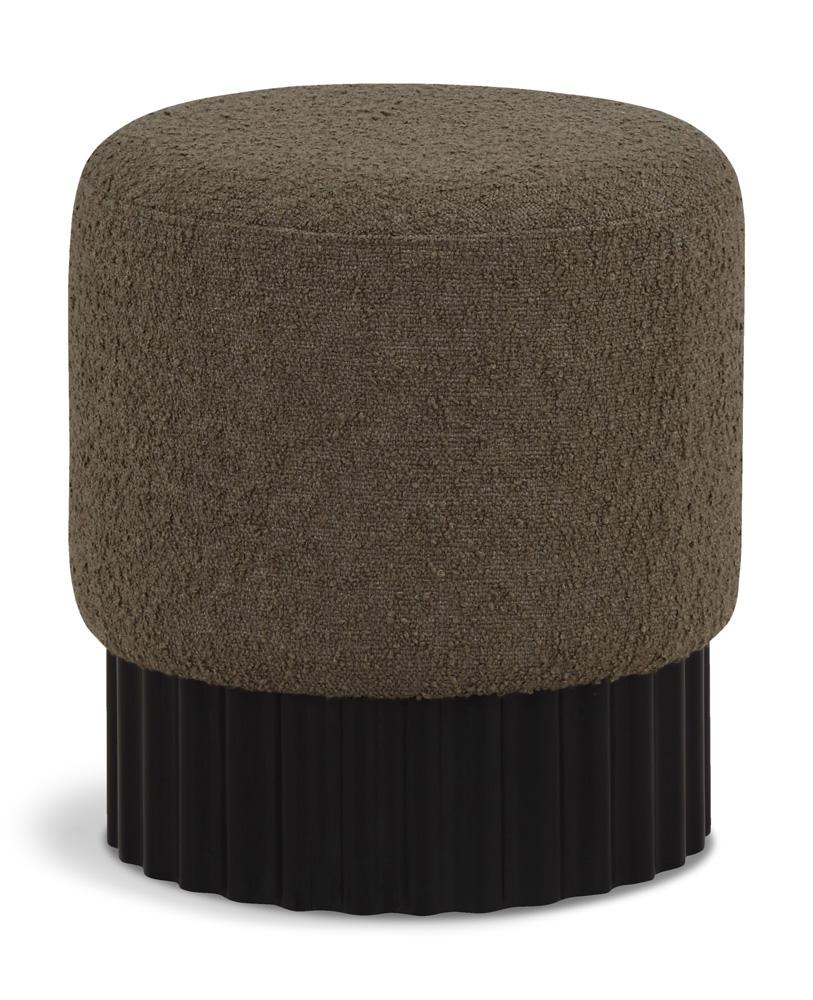 Meridian Furniture - Veranda Olive Boucle Fabric Ottoman/Stool - 22046Olive veiw 1