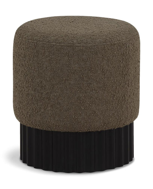 Meridian Furniture - Veranda Olive Boucle Fabric Ottoman/Stool - 22046Olive veiw 1