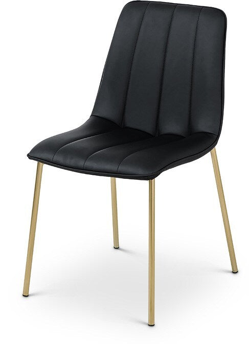 Meridian Furniture - Isla Black Vegan Leather Dining Chair (Set of 2) - 529Black-C veiw 1