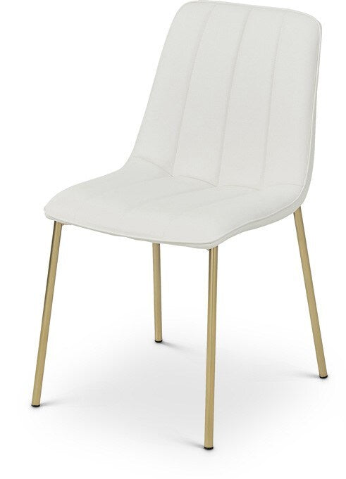 Meridian Furniture - Isla White Vegan Leather Dining Chair (Set of 2) - 529White-C veiw 1
