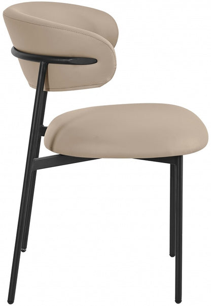 Meridian Furniture - Lupita Taupe Vegan Leather Dining Chair (Set of 2) - 760Taupe-C veiw 2