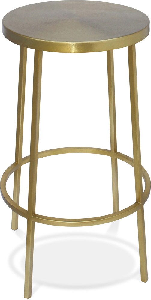 Meridian Furniture - Tyson Gold Iron Counter Stool - 949Gold veiw 1