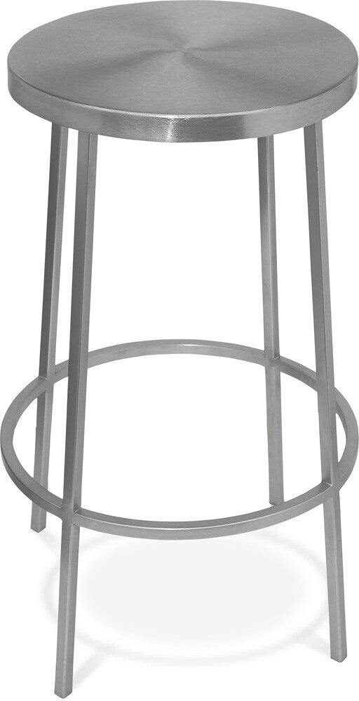Meridian Furniture - Tyson Silver Iron Counter Stool - 949Silver veiw 1