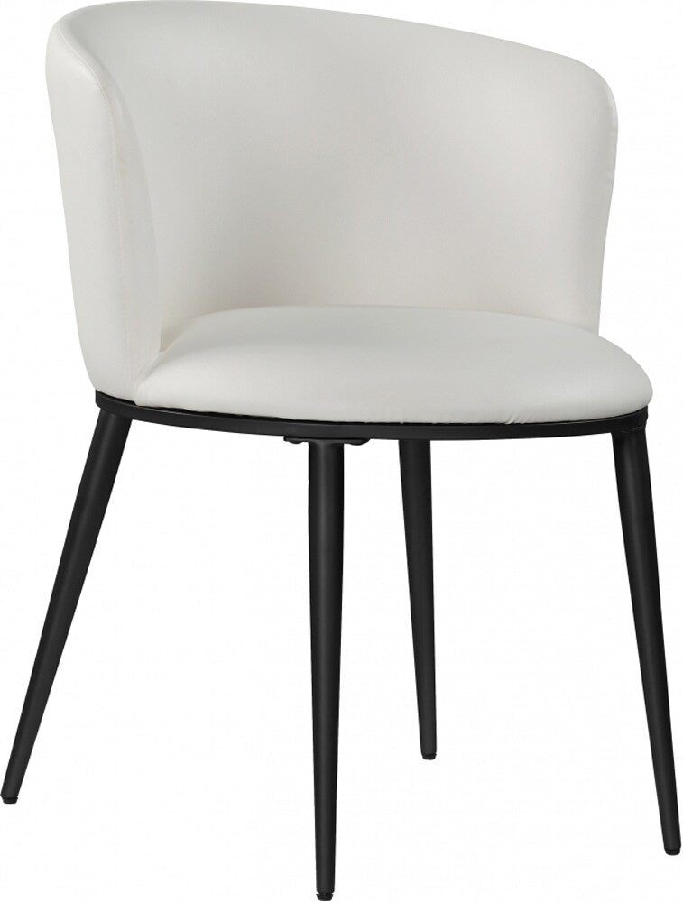 Meridian Furniture - Skylar White Vegan Leather Dining Chair (Set of 2) - 966White-C veiw 1