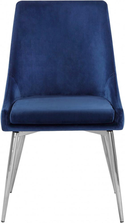 Meridian Furniture - Karina Navy Velvet Dining Chair (Set of 2) - 784Navy-C veiw 2
