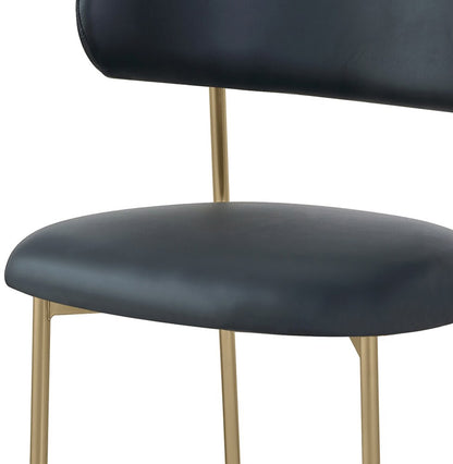 Meridian Furniture - Lupita Black Vegan Leather Dining Chair (Set of 2) - 759Black-C veiw 5